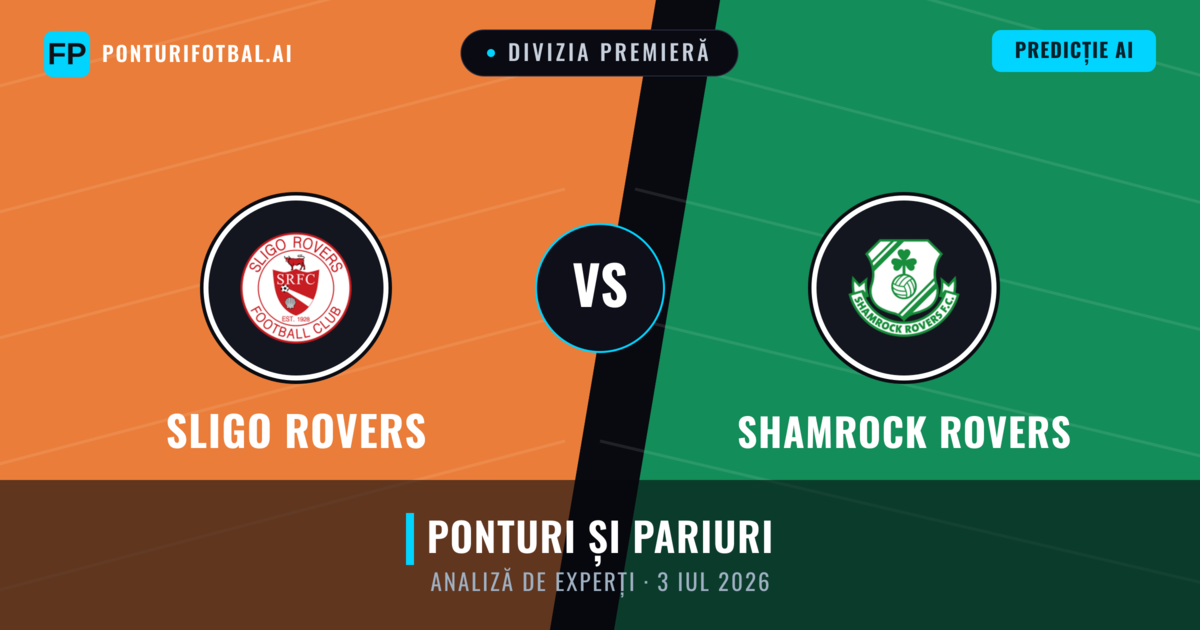 Sligo Rovers vs Shamrock Rovers — pronostic și avancronică meci
