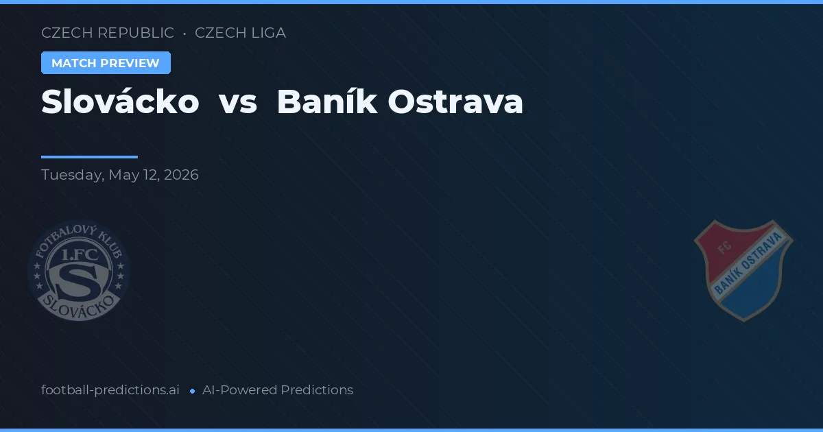 Slovácko vs Baník Ostrava — pronostic și avancronică meci