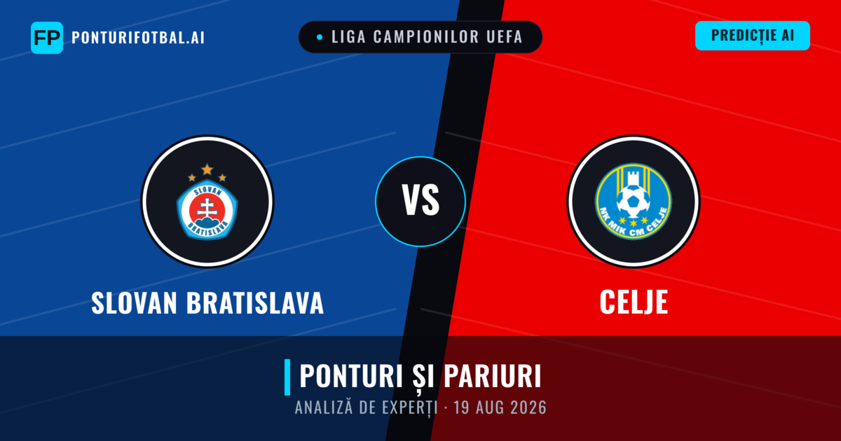 Slovan Bratislava vs Celje — pronostic și avancronică meci