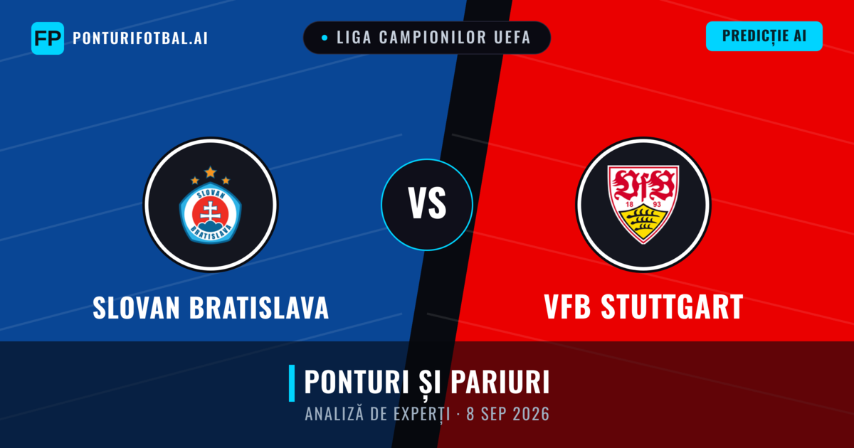 Slovan Bratislava vs VfB Stuttgart — pronostic și avancronică meci