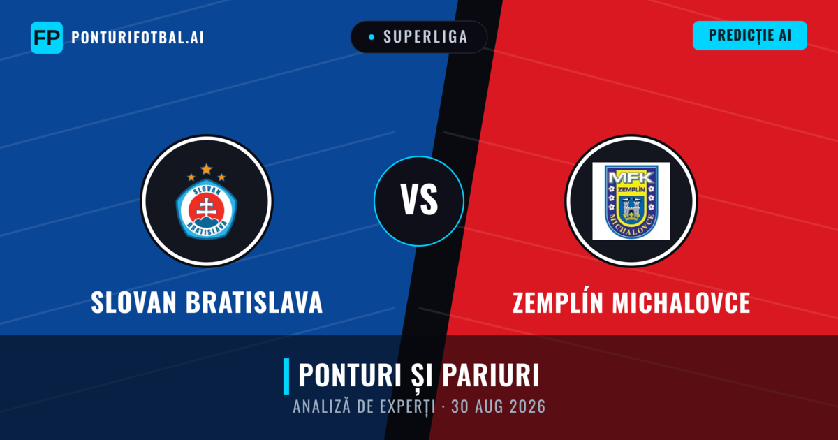 Slovan Bratislava vs Zemplín Michalovce — pronostic și avancronică meci
