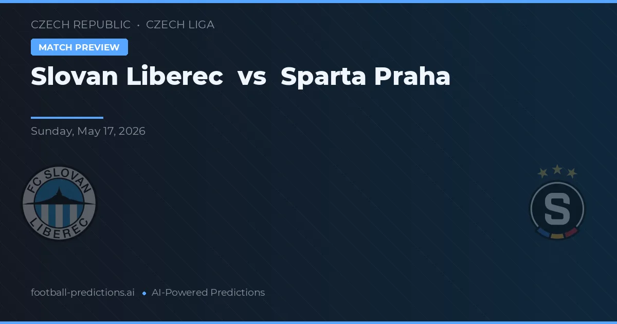 Slovan Liberec vs Sparta Praga — pronostic și avancronică meci