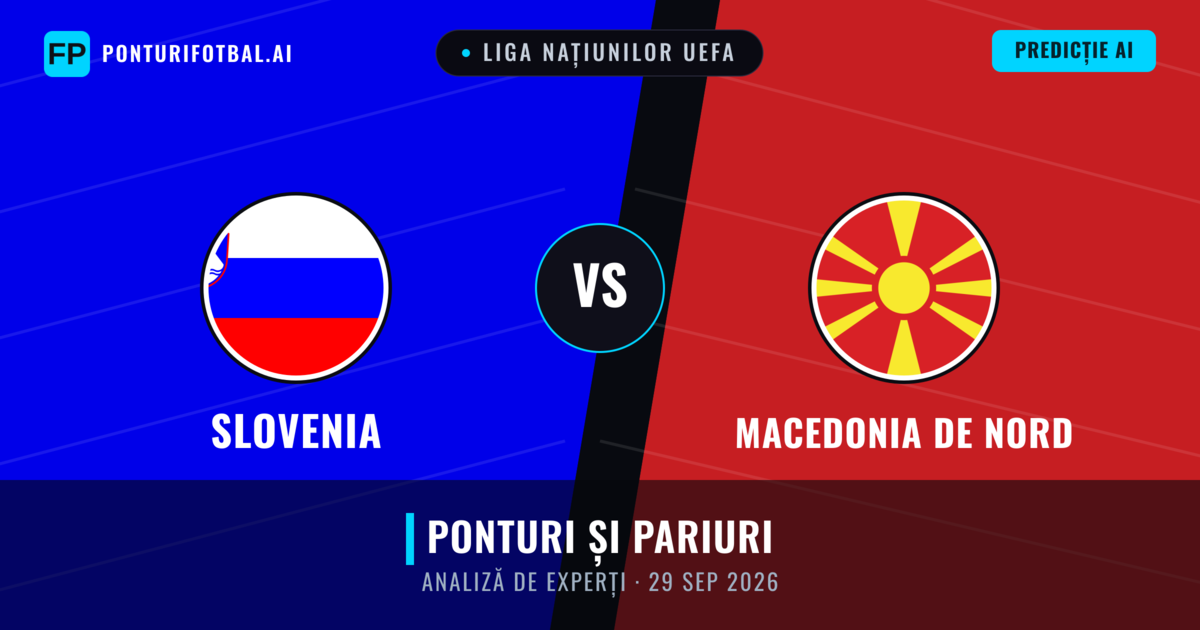 Slovenia vs Macedonia de Nord — pronostic și avancronică meci