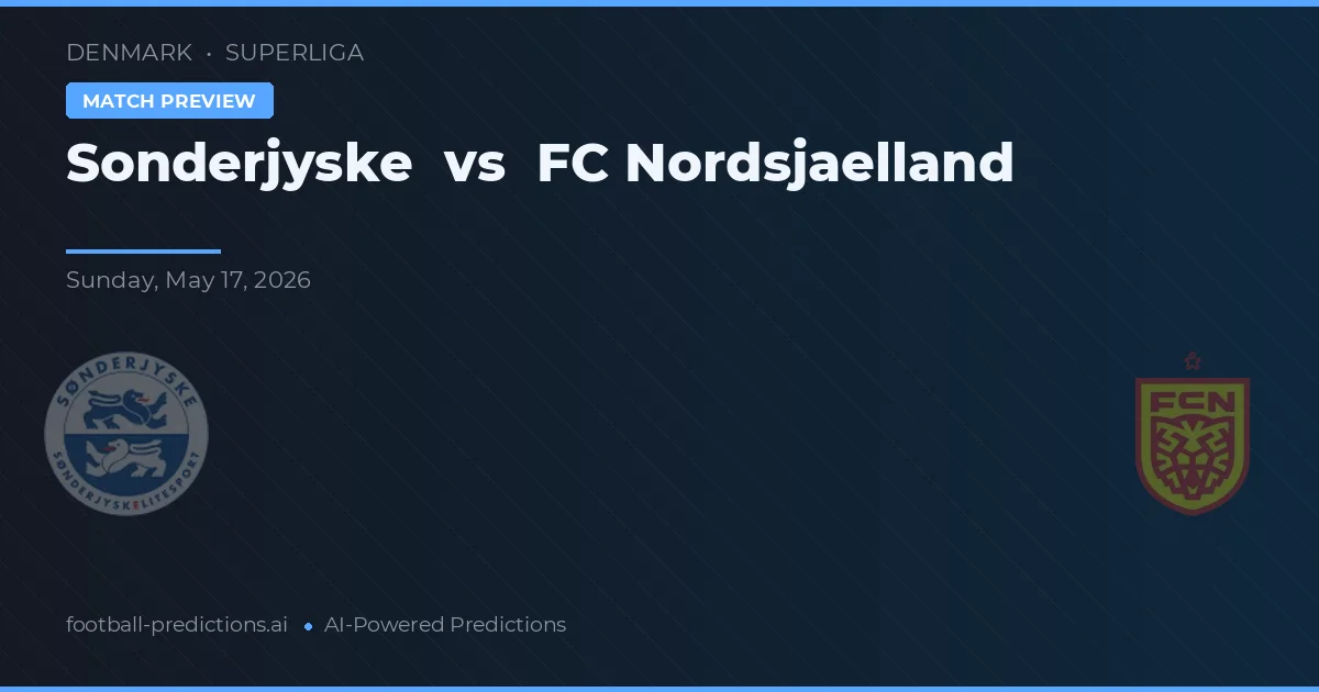 Sønderjyske vs FC Nordsjælland — pronostic și avancronică meci
