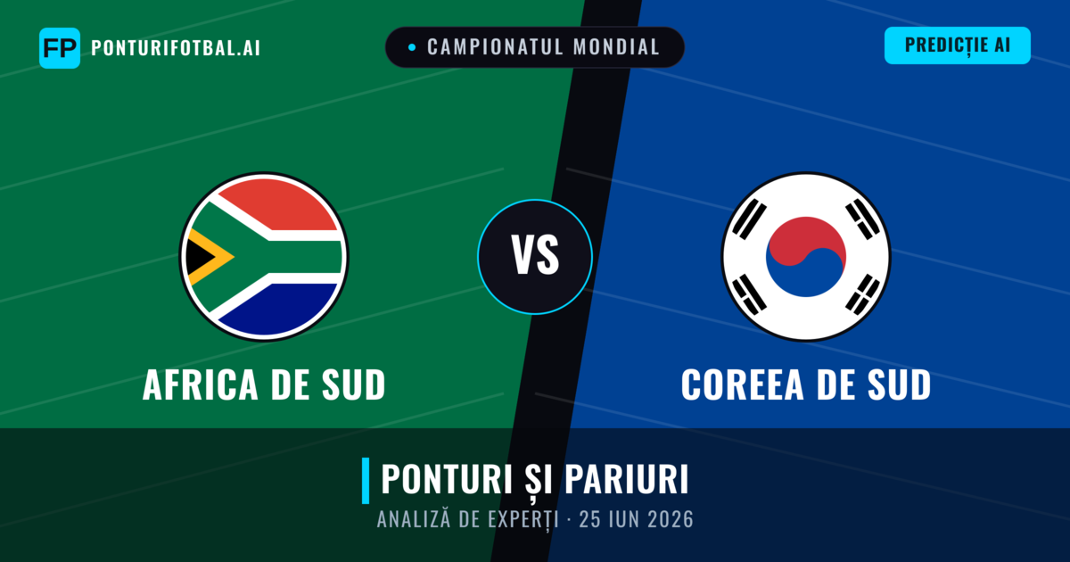 Africa de Sud vs Coreea de Sud — pronostic și avancronică meci