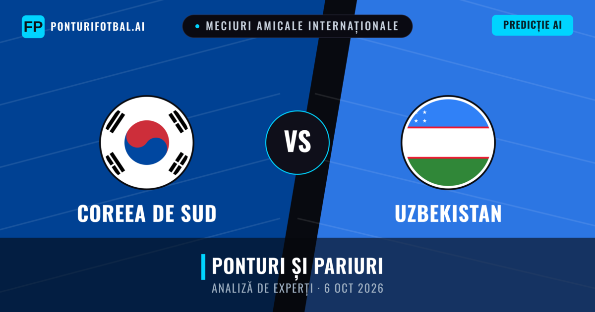 Coreea de Sud vs Uzbekistan — pronostic și avancronică meci