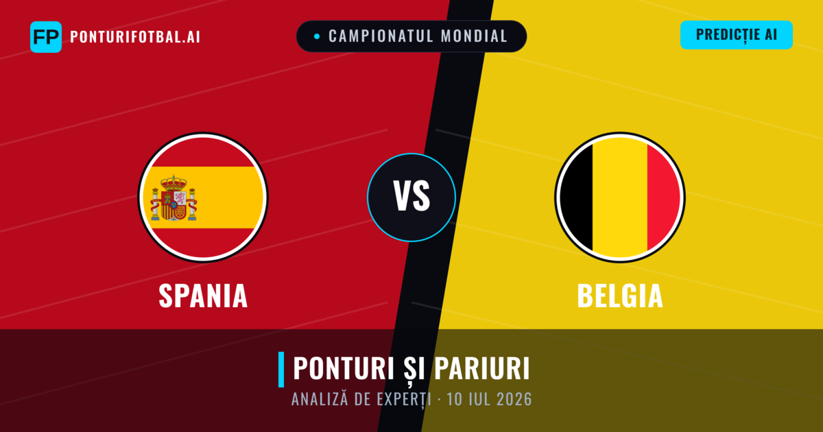 Spania vs Belgia — pronostic și avancronică meci