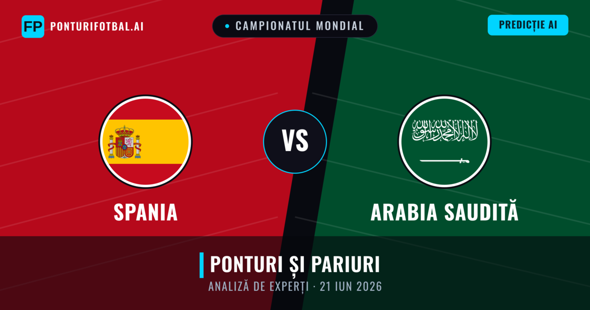 Spania vs Arabia Saudită — pronostic și avancronică meci