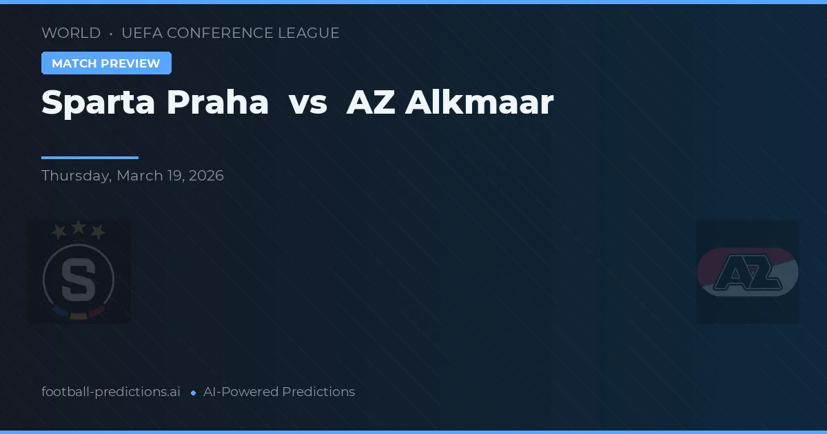 Sparta Praga vs AZ Alkmaar — pronostic și avancronică meci