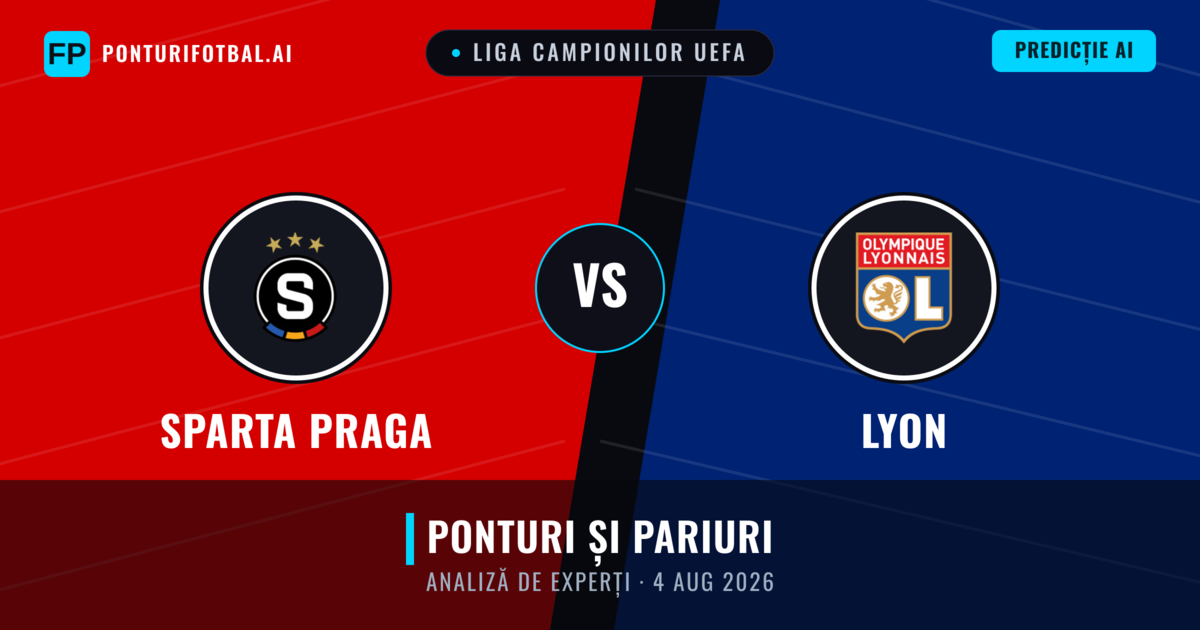 Sparta Praga vs Lyon — pronostic și avancronică meci