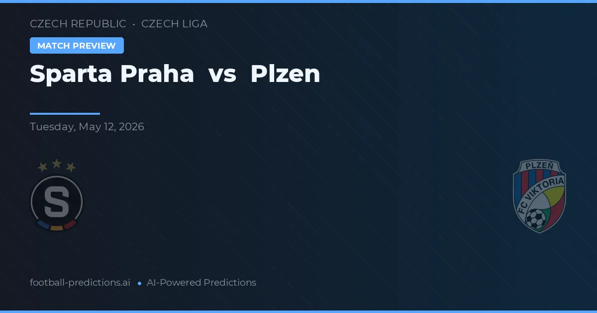 Sparta Praga vs Plzen — pronostic și avancronică meci