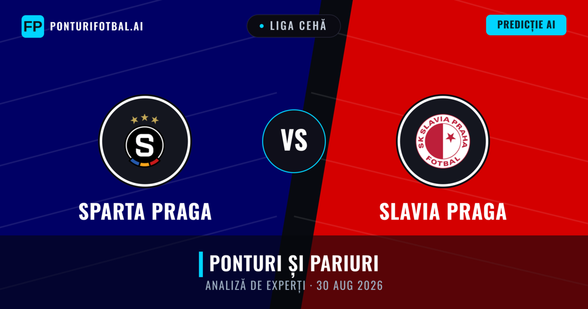 Sparta Praga vs Slavia Praga — pronostic și avancronică meci