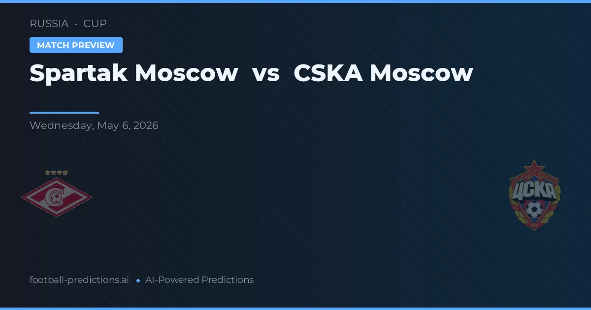 Spartak Moscova vs ŢSKA Moscova preview