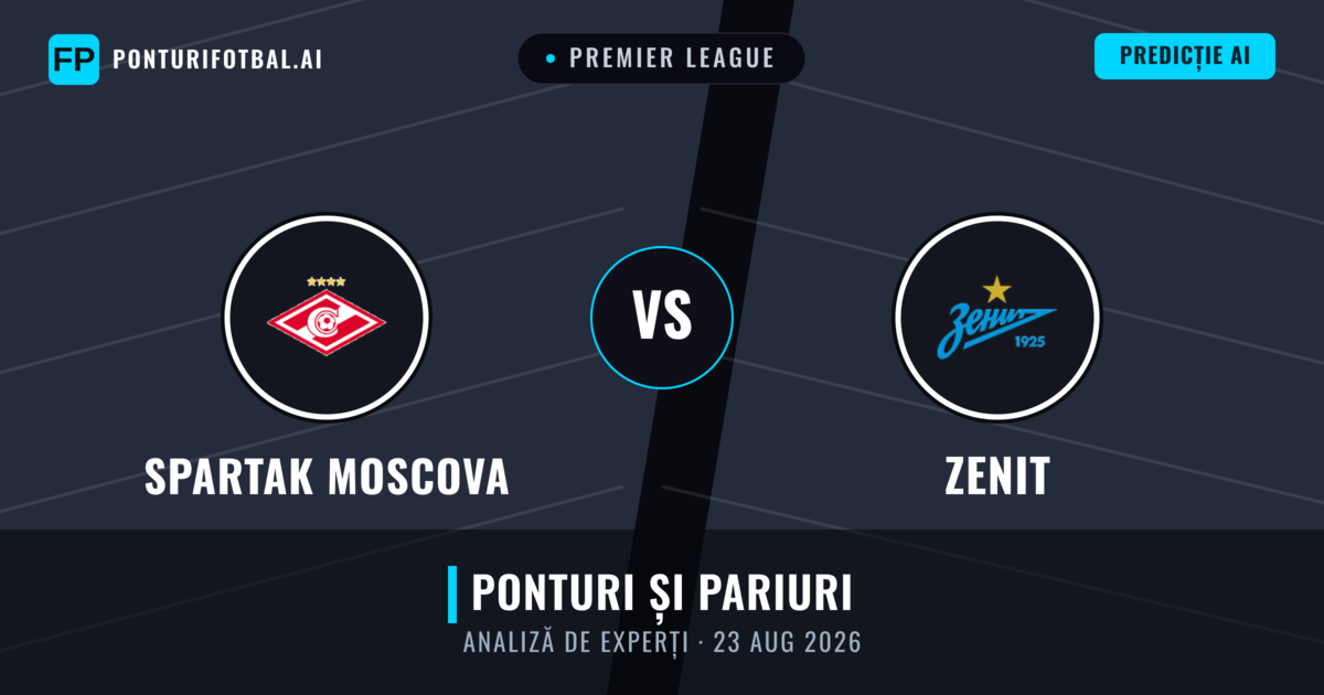 Spartak Moscova vs Zenit — pronostic și avancronică meci