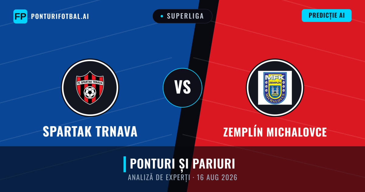 Spartak Trnava vs Zemplín Michalovce — pronostic și avancronică meci