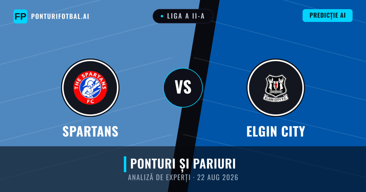 Spartans vs Elgin City — pronostic și avancronică meci