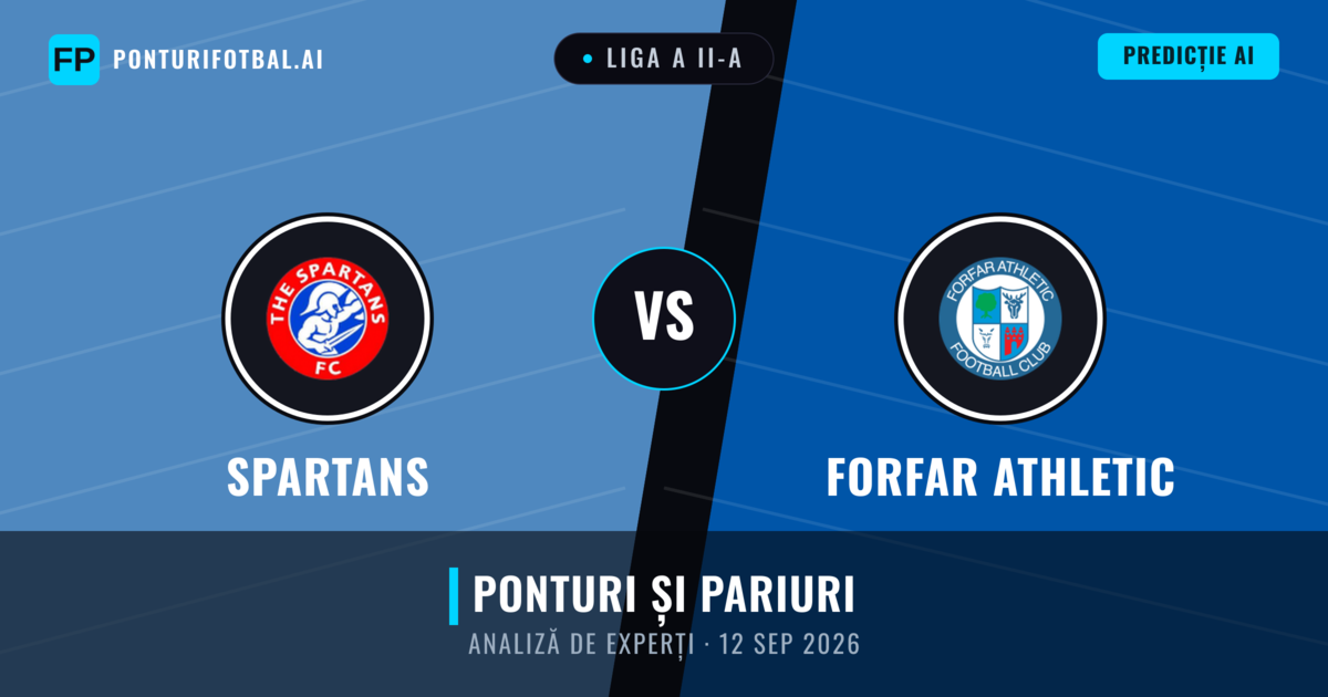 Spartans vs Forfar Athletic — pronostic și avancronică meci