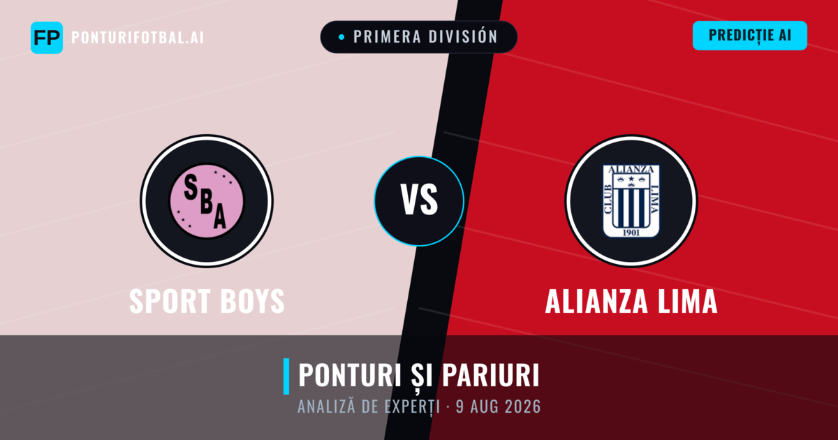 Sport Boys vs Alianza Lima — pronostic și avancronică meci