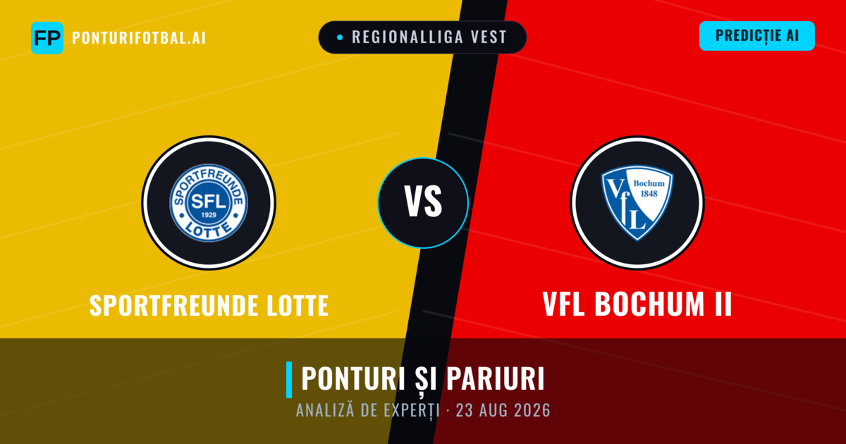 Sportfreunde Lotte vs VfL Bochum II — pronostic și avancronică meci
