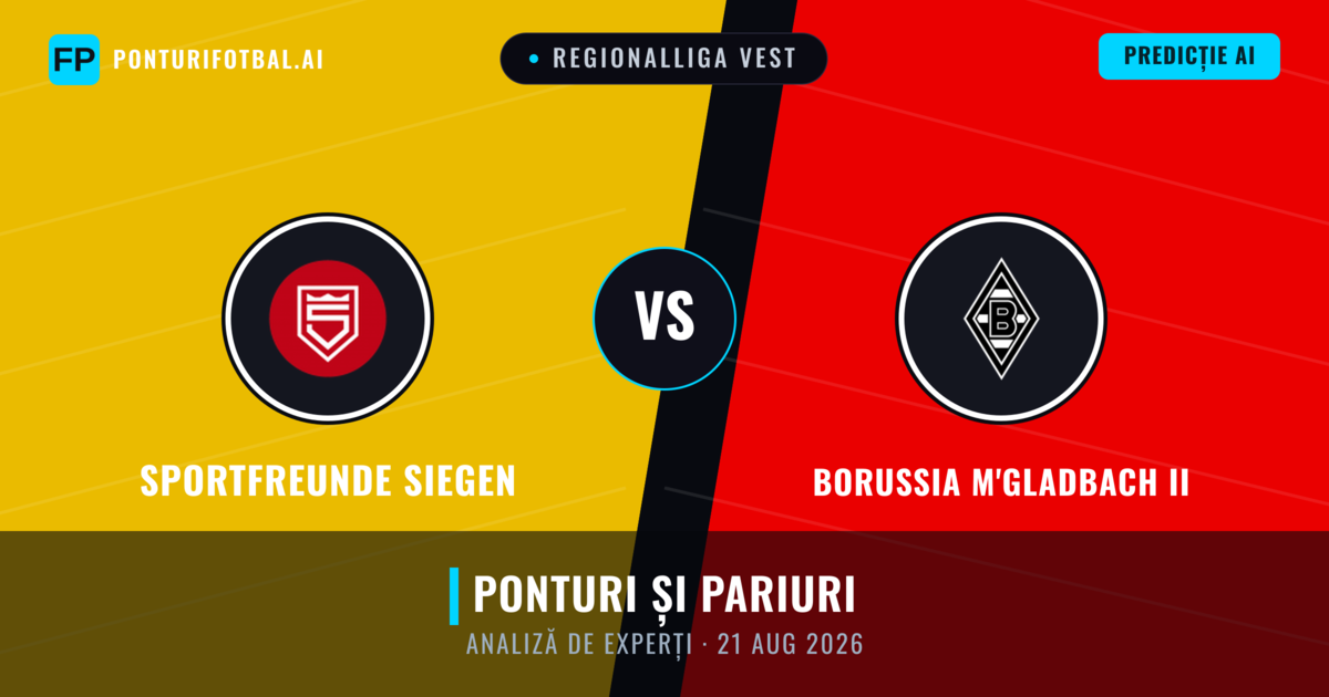 Sportfreunde Siegen vs Borussia M'gladbach II — pronostic și avancronică meci