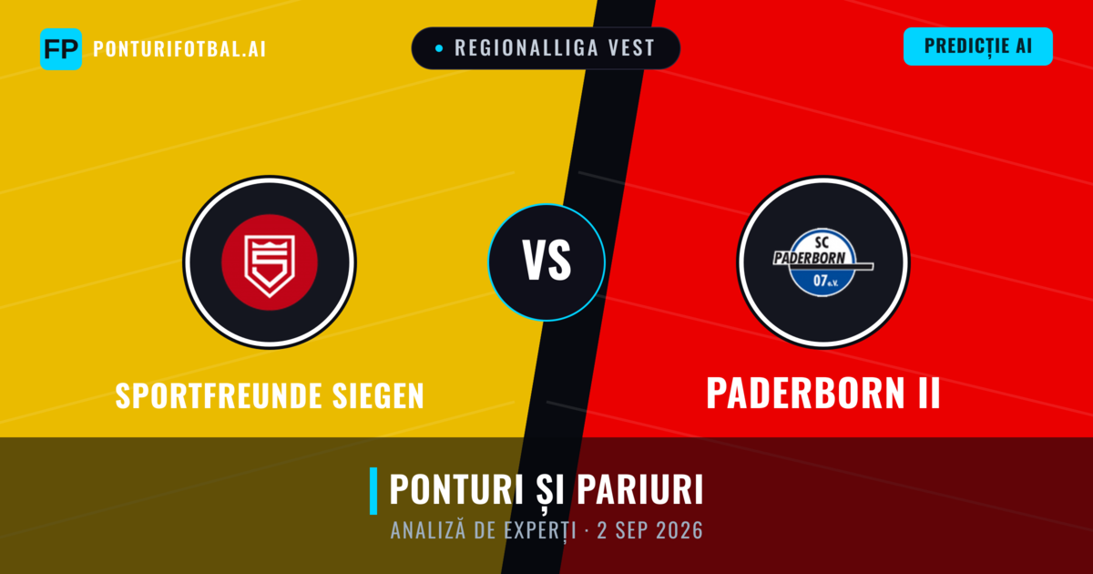 Sportfreunde Siegen vs Paderborn II — pronostic și avancronică meci