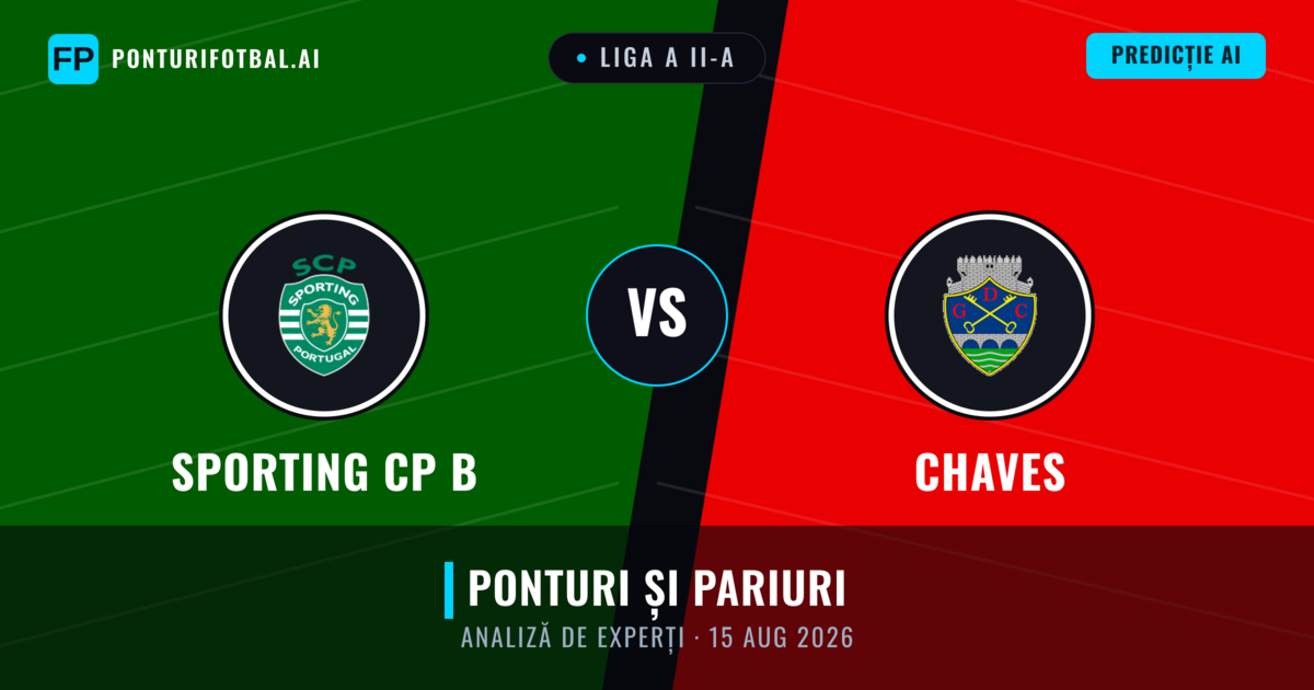 Sporting CP B vs Chaves — pronostic și avancronică meci