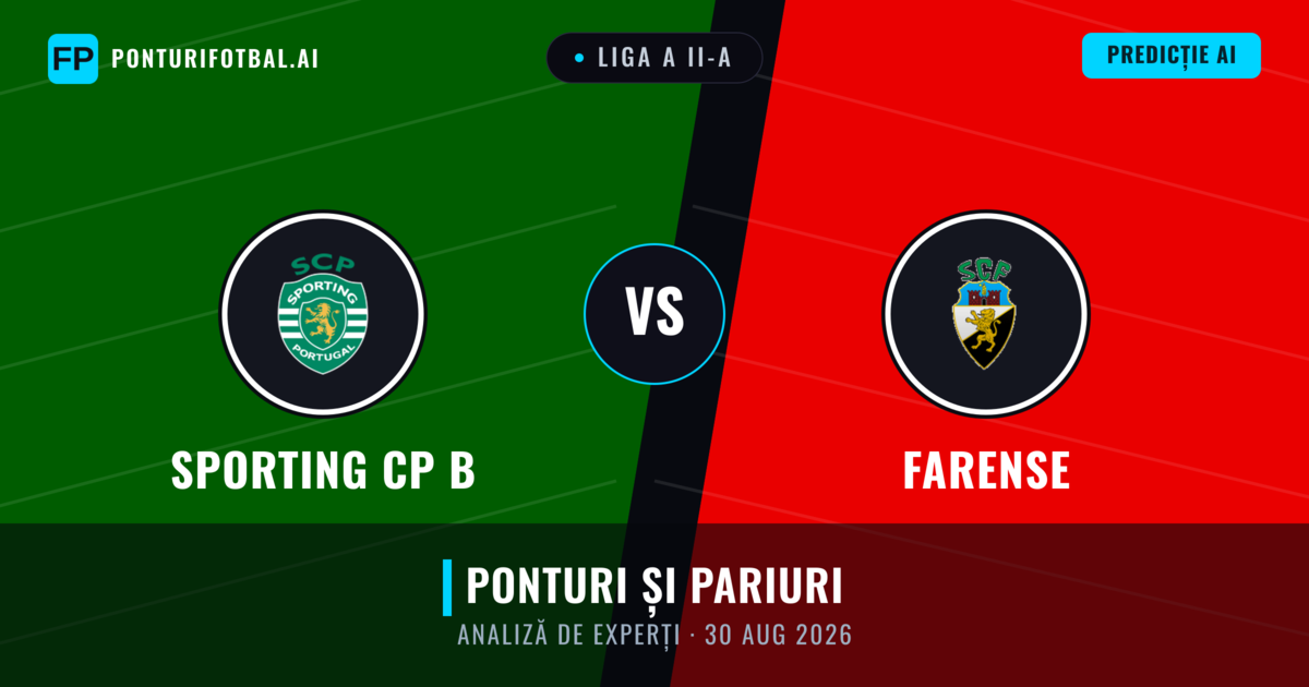 Sporting CP B vs Farense — pronostic și avancronică meci