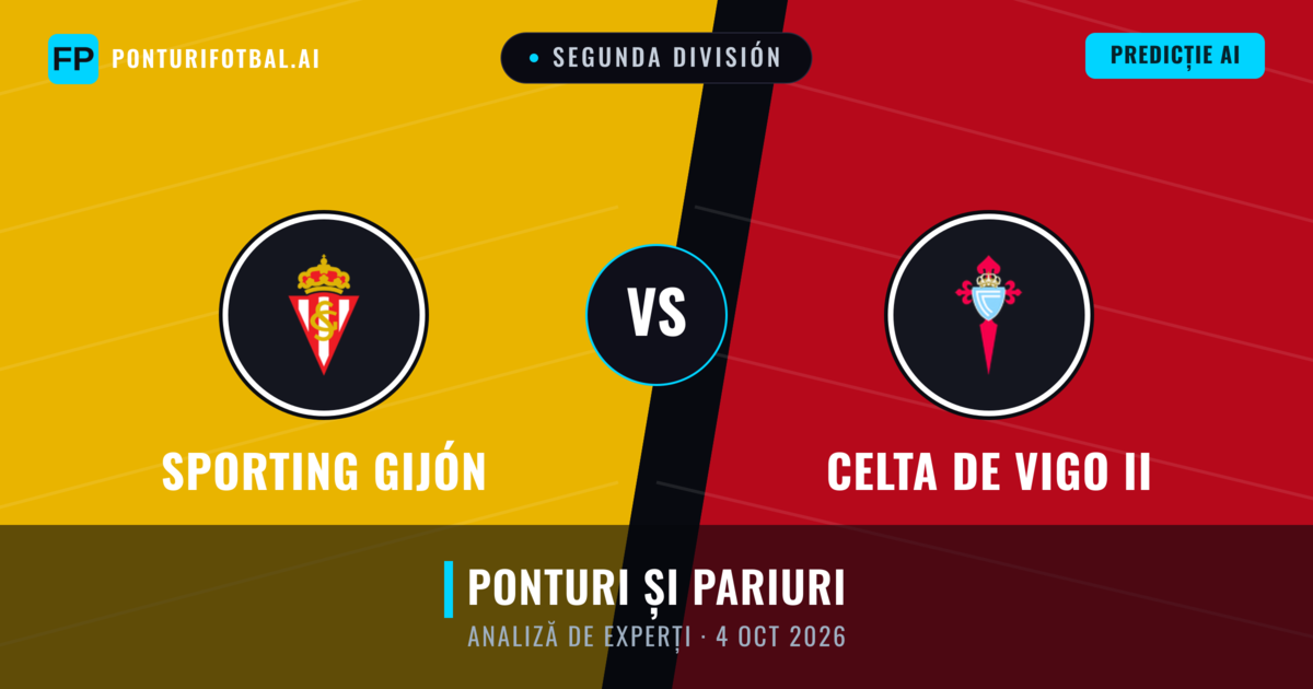 Sporting Gijón vs Celta de Vigo II — pronostic și avancronică meci