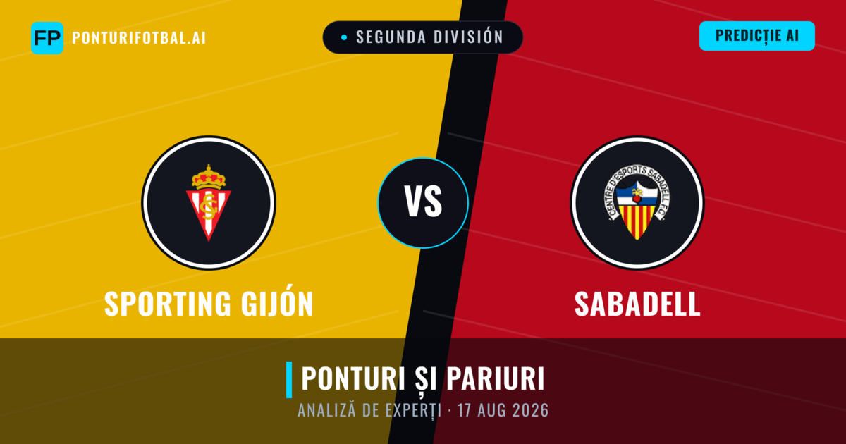 Sporting Gijón vs Sabadell — pronostic și avancronică meci