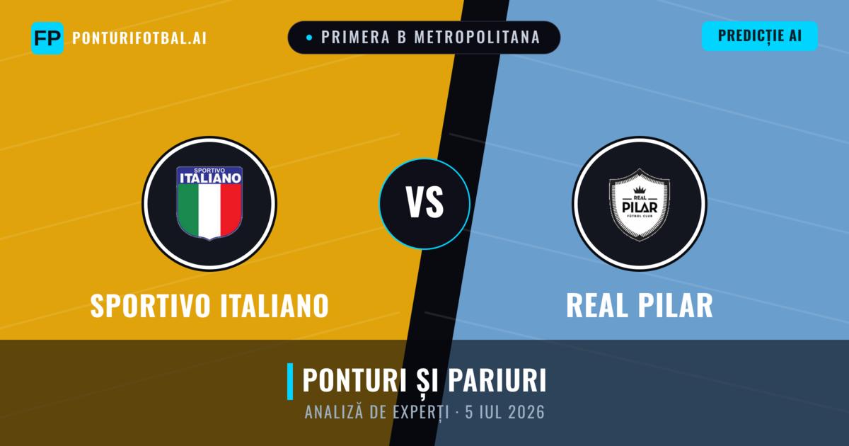 Sportivo Italiano vs Real Pilar — pronostic și avancronică meci