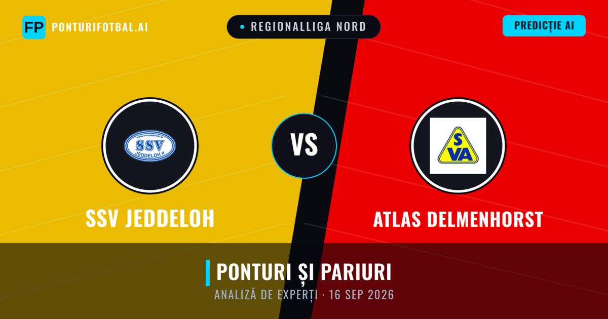 SSV Jeddeloh vs Atlas Delmenhorst — pronostic și avancronică meci