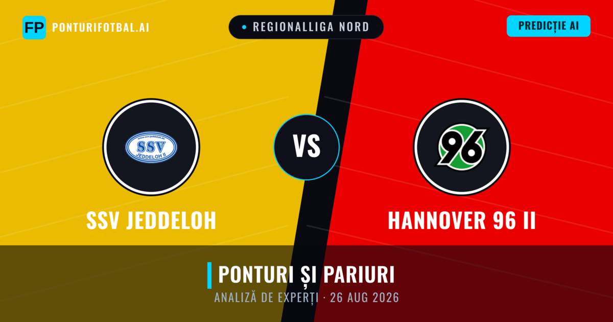 SSV Jeddeloh vs Hannover 96 II — pronostic și avancronică meci