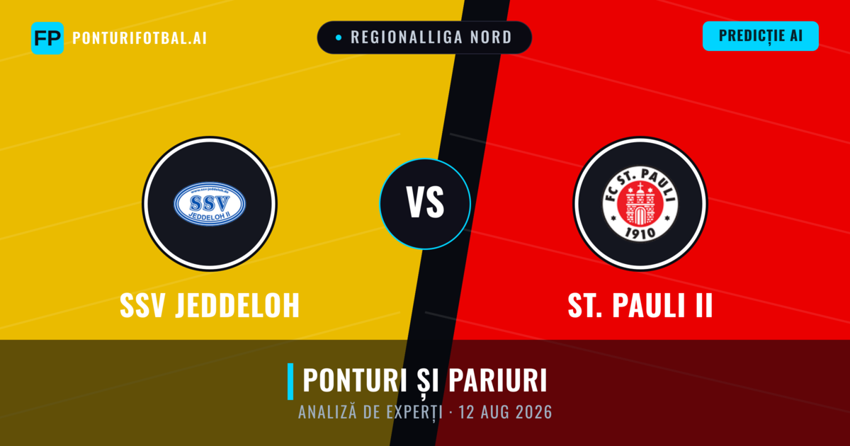 SSV Jeddeloh vs St. Pauli II — pronostic și avancronică meci
