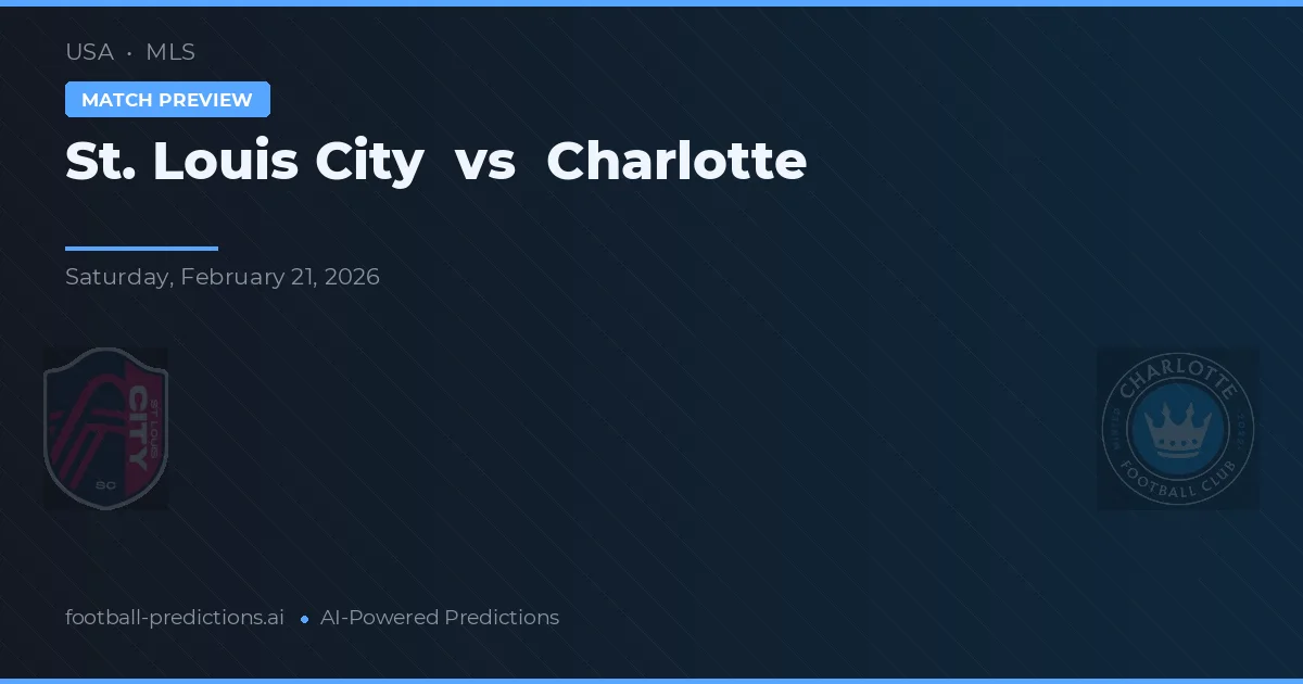St. Louis City vs Charlotte — pronostic și avancronică meci
