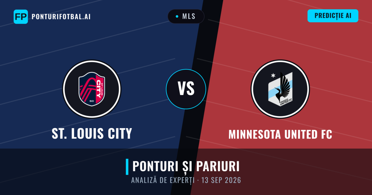 St. Louis City vs Minnesota United FC — pronostic și avancronică meci