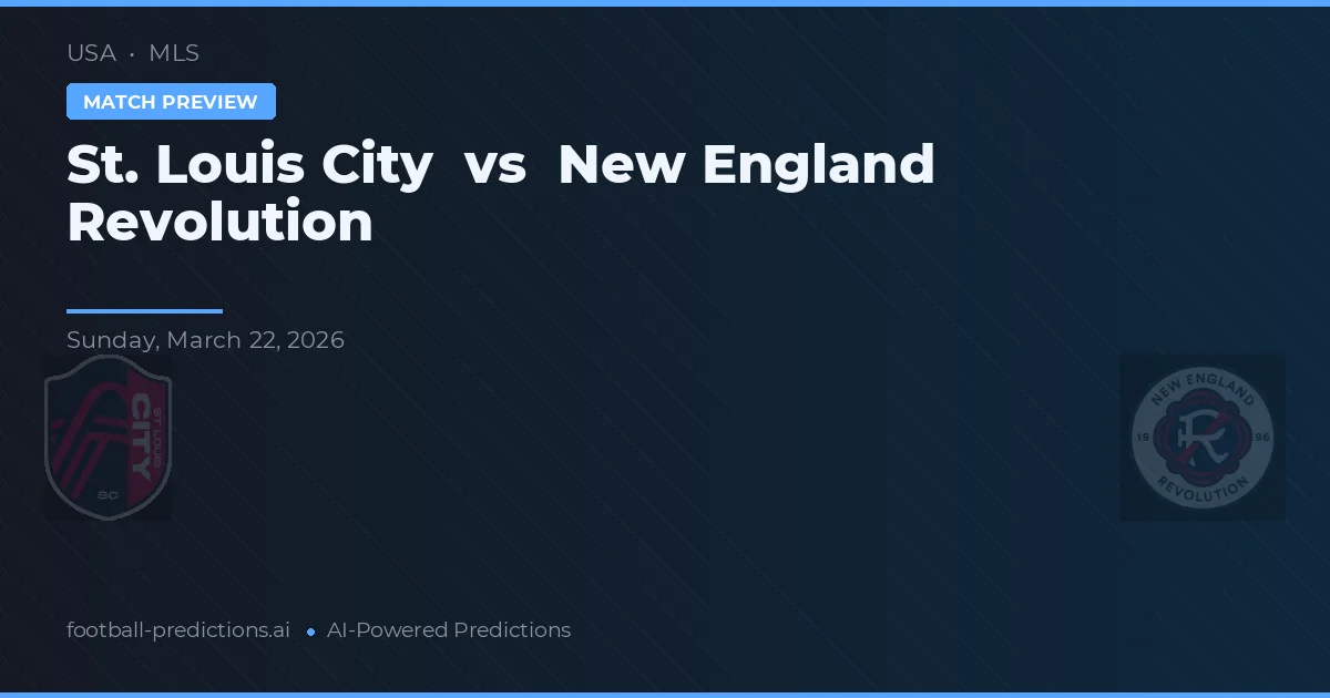 St. Louis City vs New England Revolution — pronostic și avancronică meci