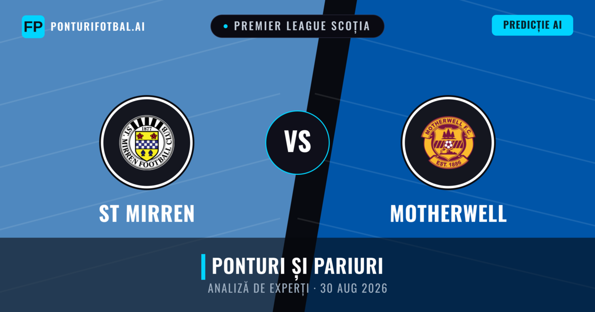 ST Mirren vs Motherwell — pronostic și avancronică meci