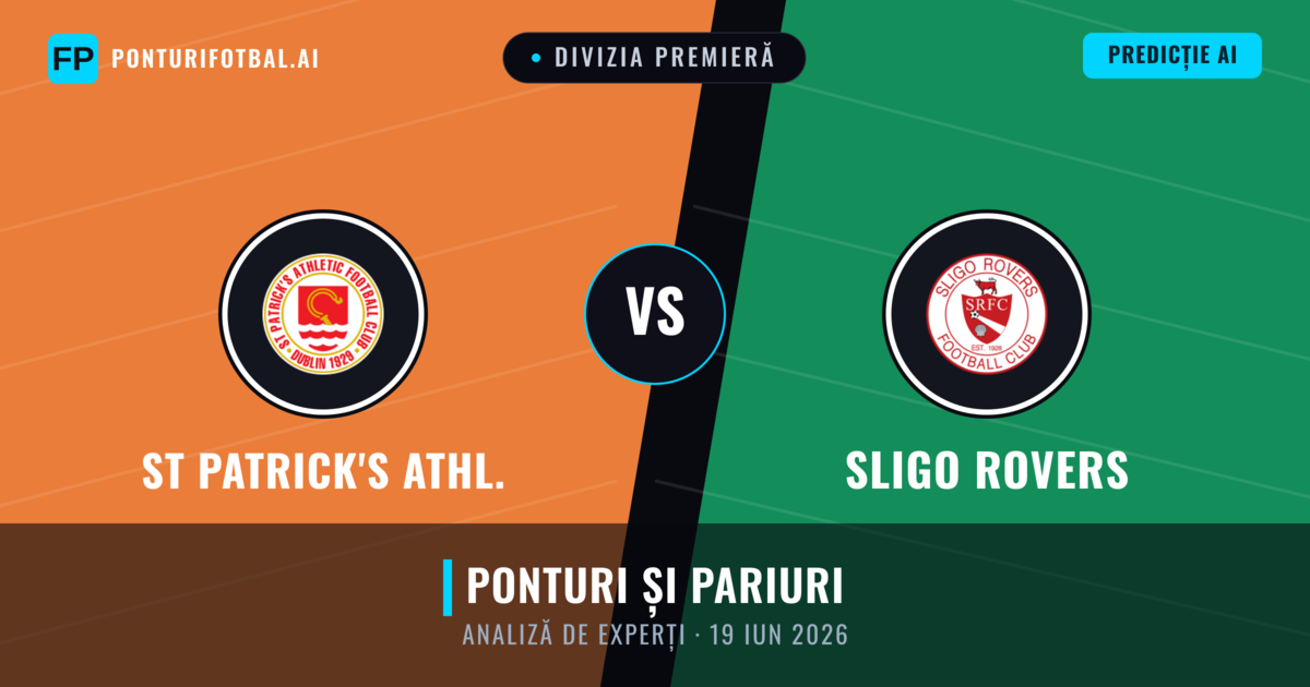 St Patrick's Athl. vs Sligo Rovers — pronostic și avancronică meci