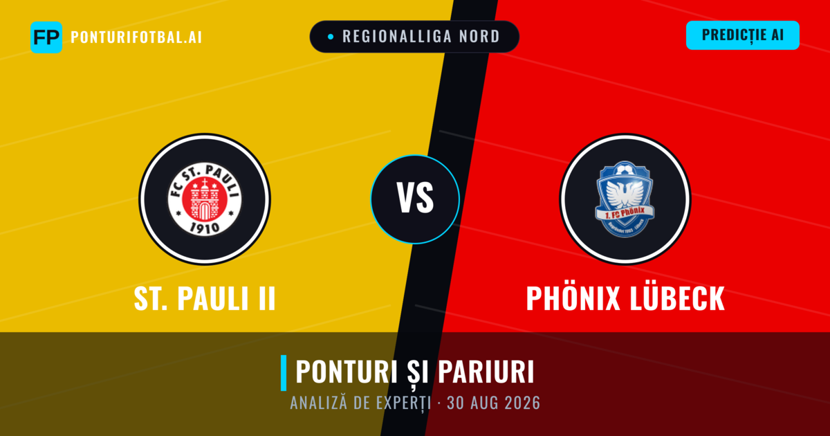 St. Pauli II vs Phönix Lübeck — pronostic și avancronică meci