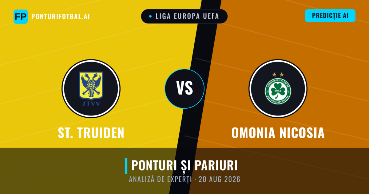 St. Truiden vs Omonia Nicosia — pronostic și avancronică meci