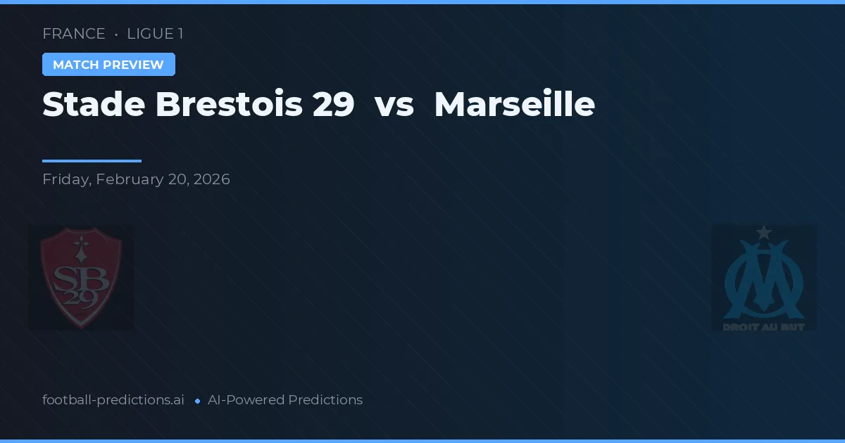 Stade Brestois 29 vs Marseille — pronostic și avancronică meci