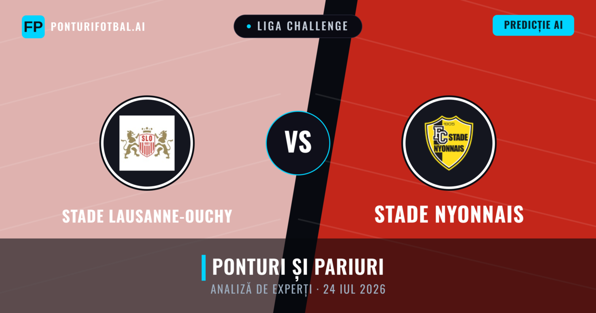 Stade Lausanne-Ouchy vs Stade Nyonnais — pronostic și avancronică meci