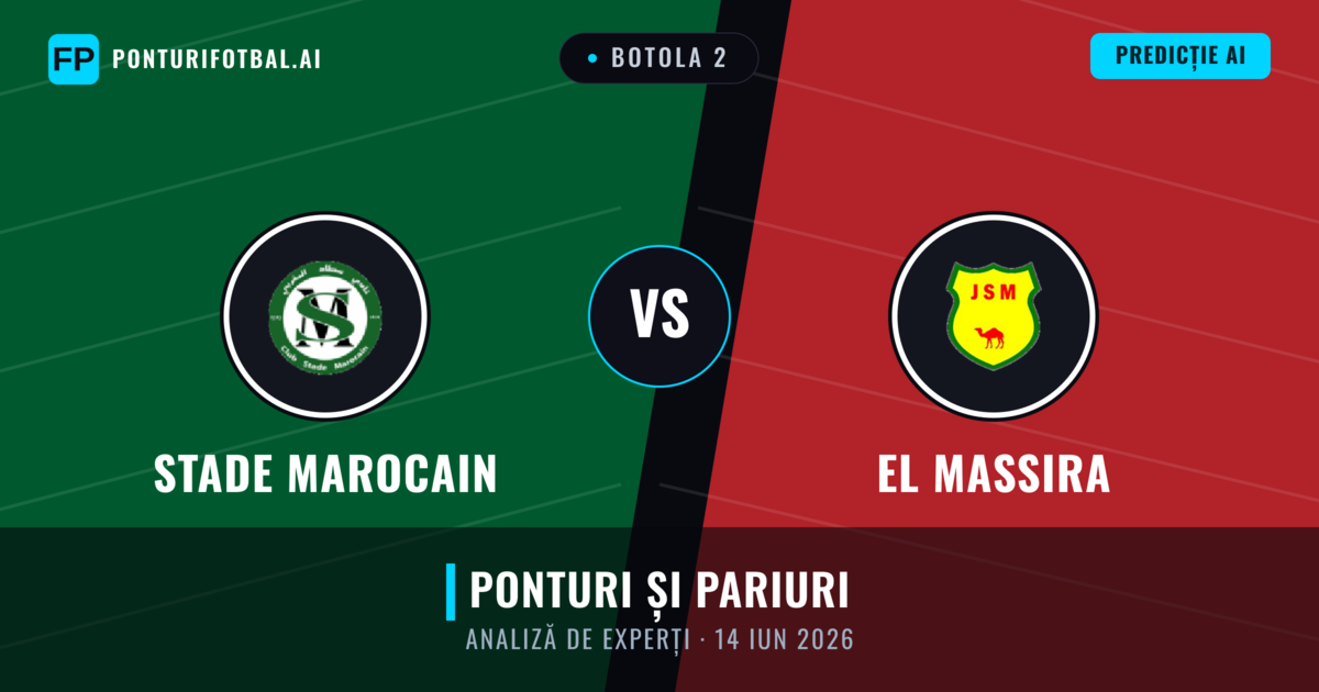 Stade Marocain vs El Massira — pronostic și avancronică meci