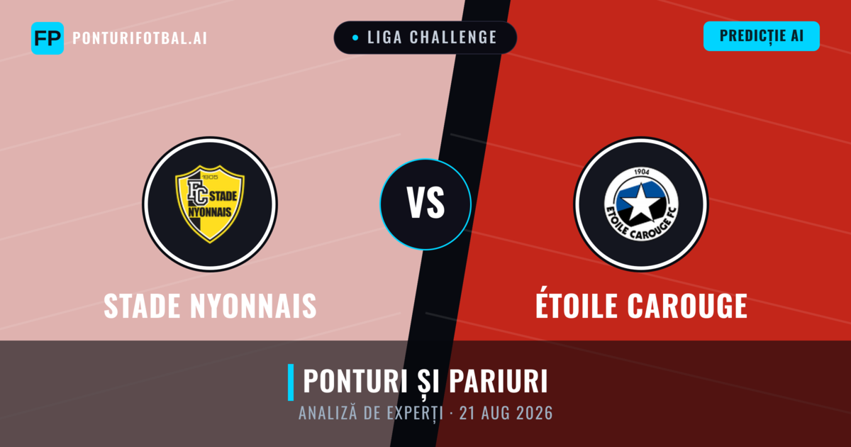 Stade Nyonnais vs Étoile Carouge — pronostic și avancronică meci