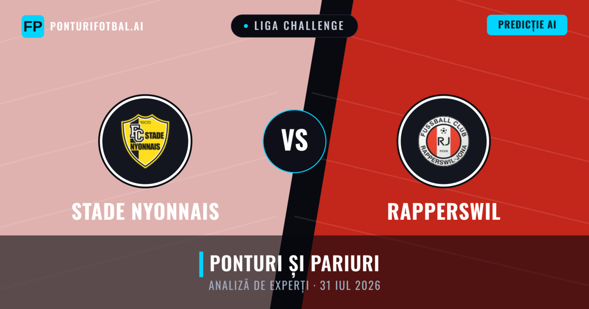 Stade Nyonnais vs Rapperswil — pronostic și avancronică meci