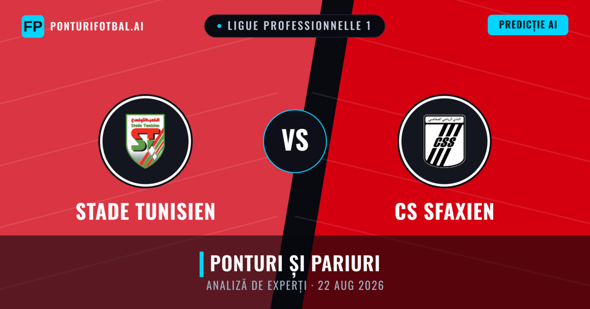 Stade Tunisien vs CS Sfaxien — pronostic și avancronică meci