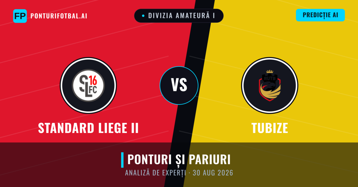 Standard Liege II vs Tubize — pronostic și avancronică meci
