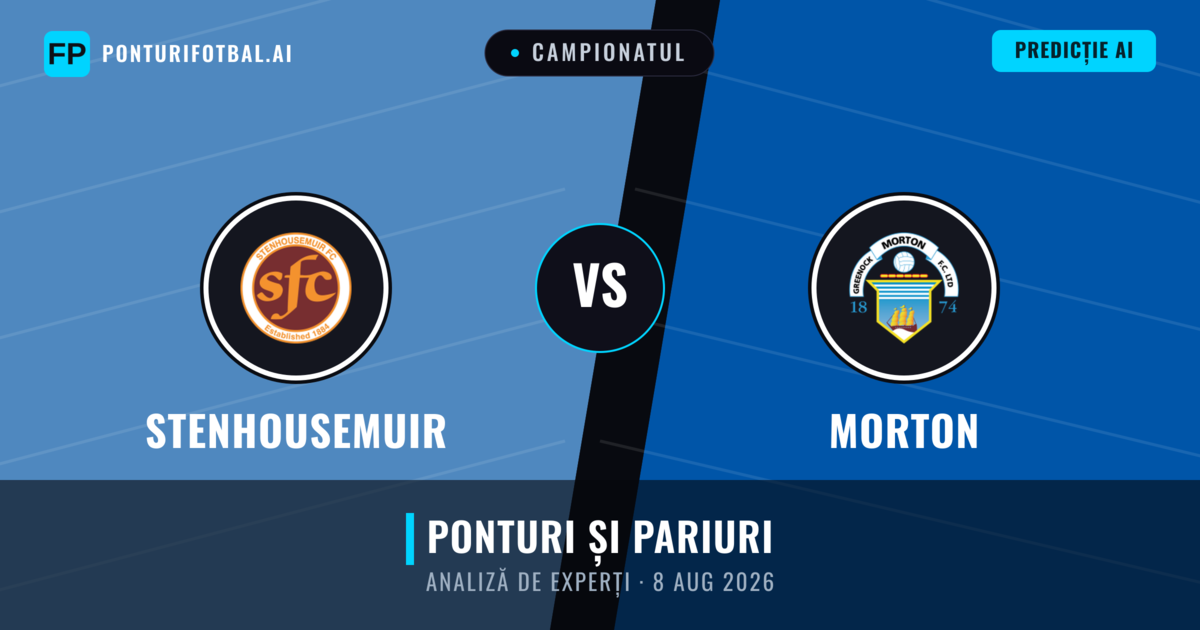 Stenhousemuir vs Morton — pronostic și avancronică meci