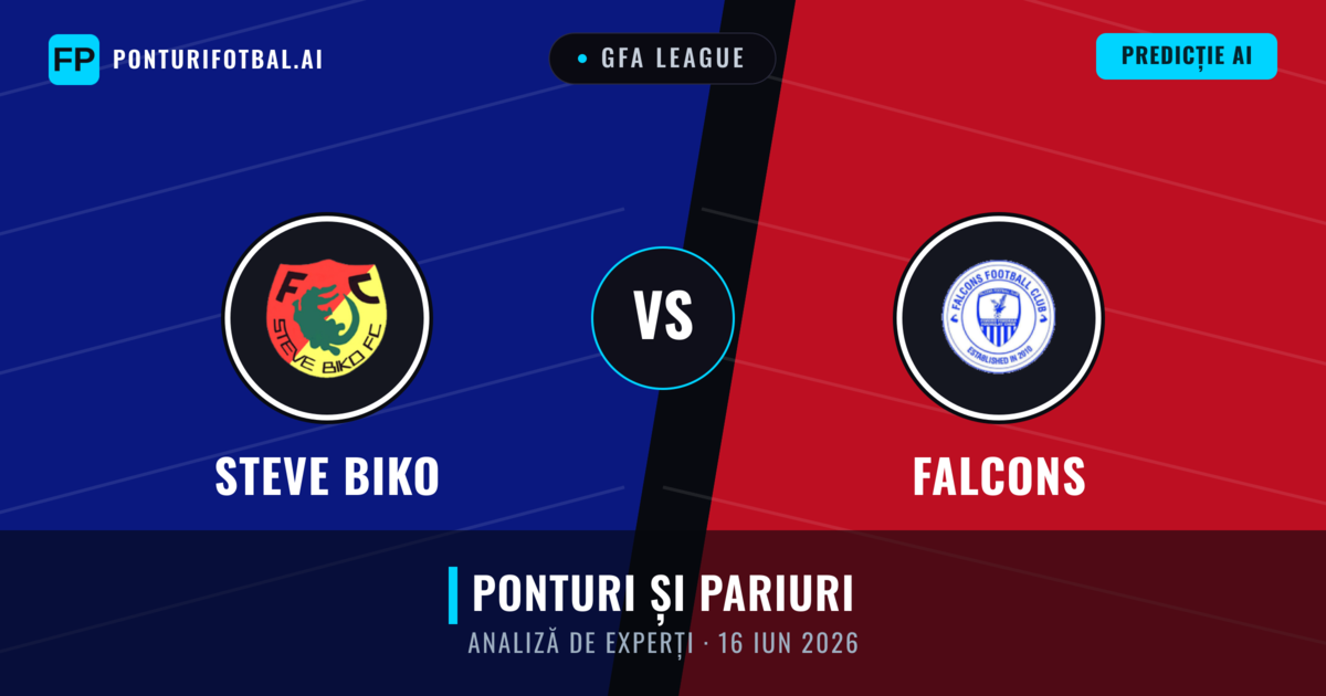 Steve Biko vs Falcons — pronostic și avancronică meci