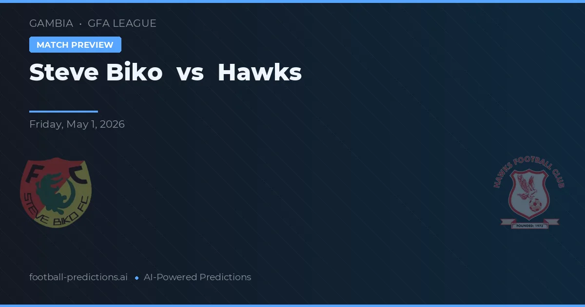 Steve Biko vs Hawks — pronostic și avancronică meci